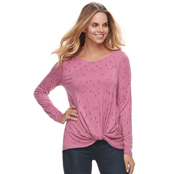 Women's Apt. 9® Twist Front Tee