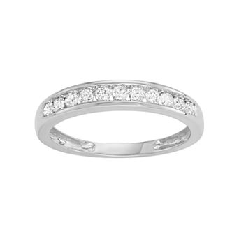 HDI 10k Gold 1/4 Carat T.W. Diamond Wedding Ring