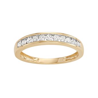 HDI 10k Gold 1/4 Carat T.W. Diamond Wedding Ring