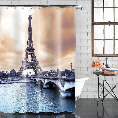 Excell Eiffel Tower Shower Curtain