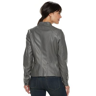 Women s Apt. 9 Faux Leather Moto Jacket