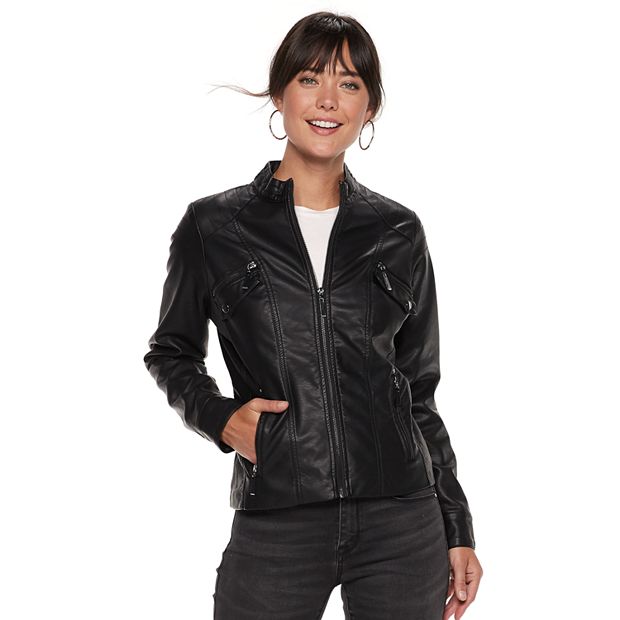 Apt 9 clearance faux leather jacket