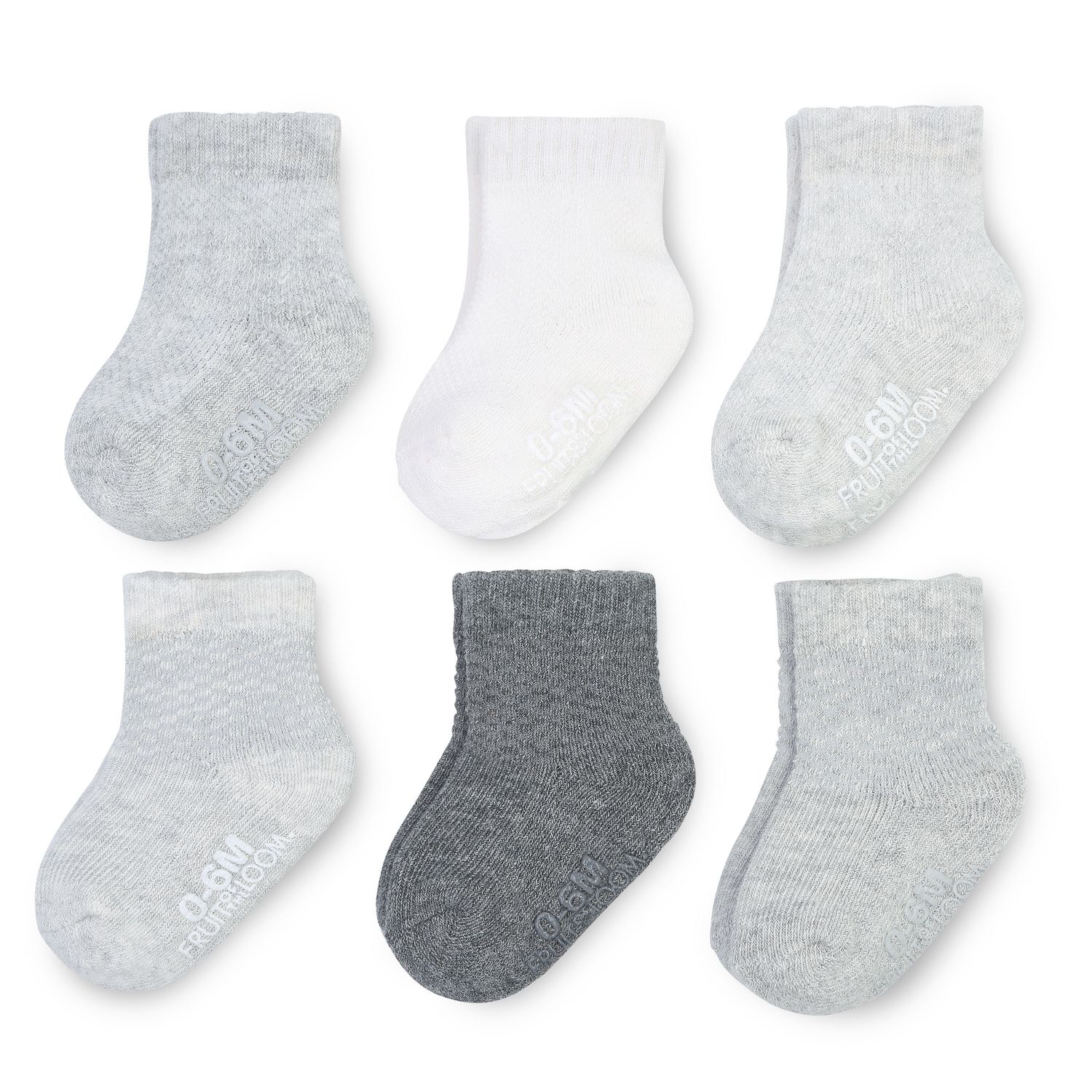 gray baby socks