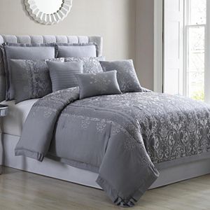 Pct Hayworth Embroidered 8 Pc Comforter Set