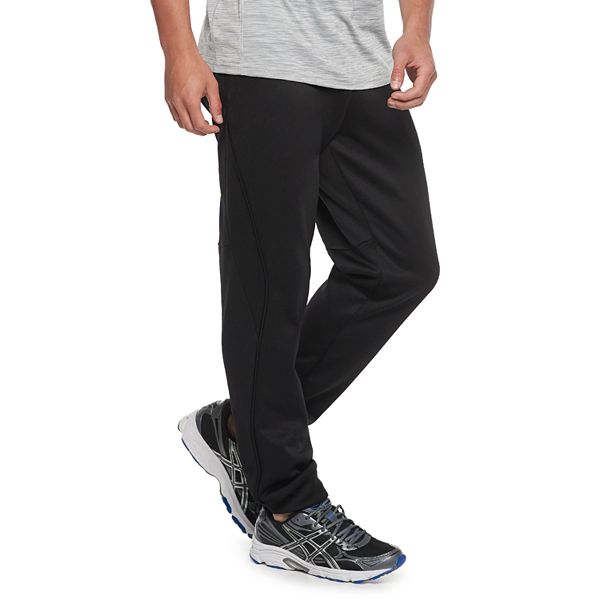 Tek Gear Fleece Pants Gray Straight Leg Workout Athletic Fleece Sweatpants Grey 