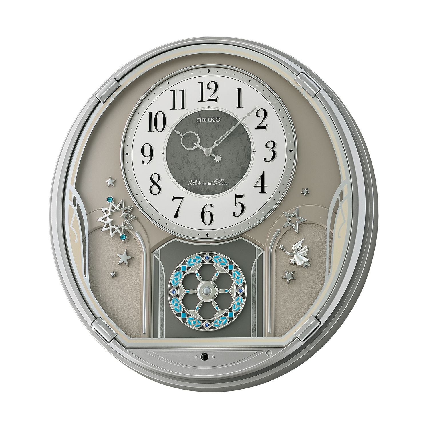 Seiko QXM239SRH Starry Night Melodies In Motion Wall Clock