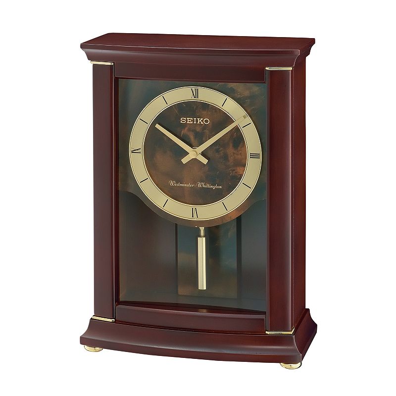 UPC 029665189738 product image for Seiko Contemporary Classics Mantel Clock - QXQ033BLH, Brown | upcitemdb.com