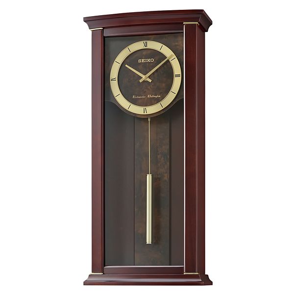 Seiko Contemporary Classics Wall Clock Qxh067blh - Seiko Wall Pendulum Schoolhouse Clock Manual