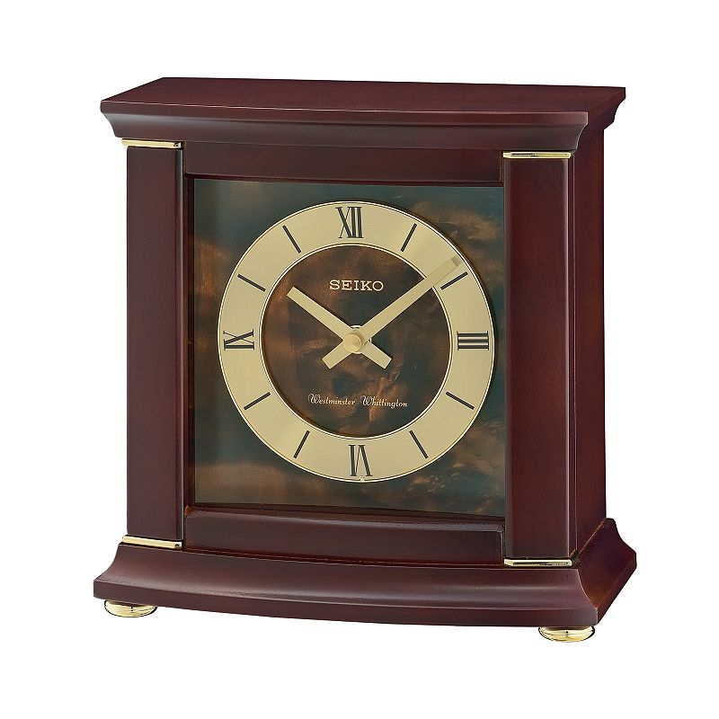 UPC 029665189745 product image for Seiko Contemporary Classics Desk Clock - QXJ030BLH, Brown | upcitemdb.com