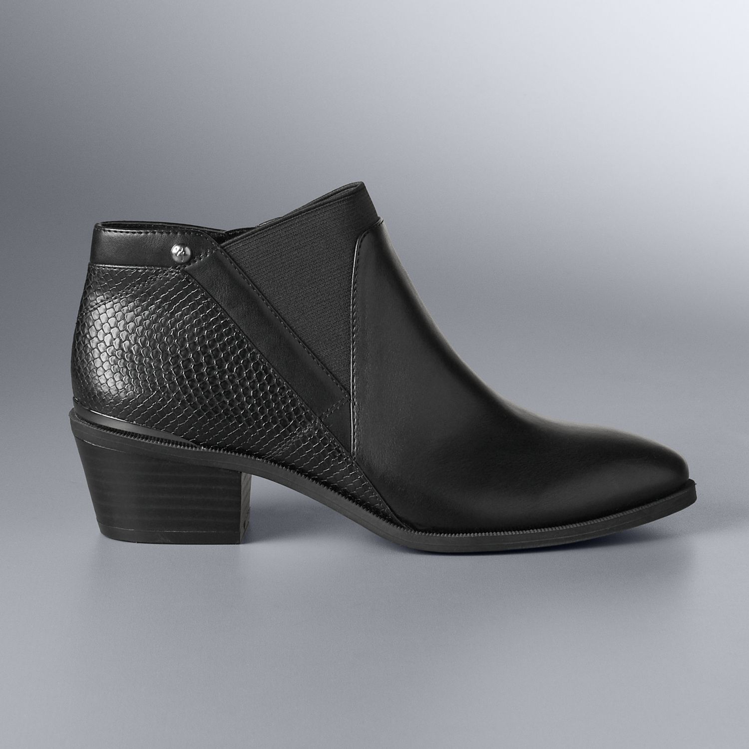 simply be black ankle boots