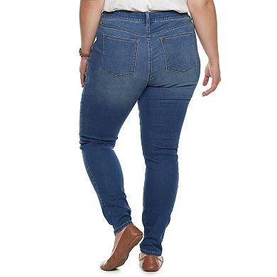Plus Size Sonoma Goods For Life® High Rise Skinny Jeans