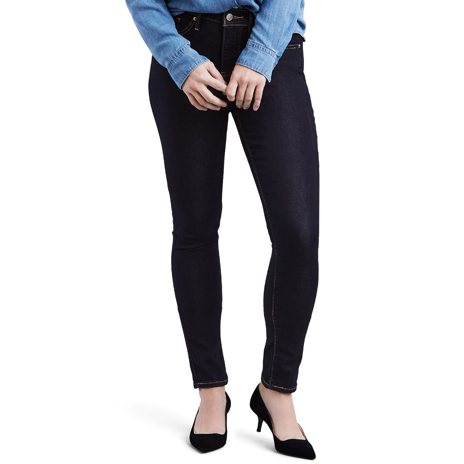 levi's mid rise skinny jeans colors