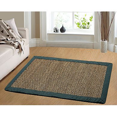 Chesapeake Seagrass Framed Solid Rug