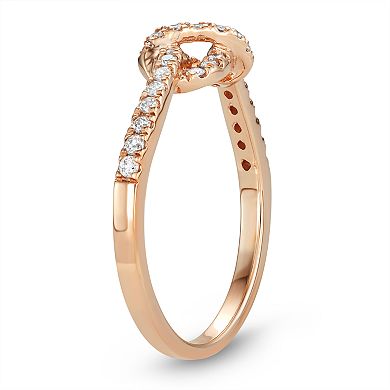 10k Gold 1/4 Carat T.W. Diamond Knot Ring