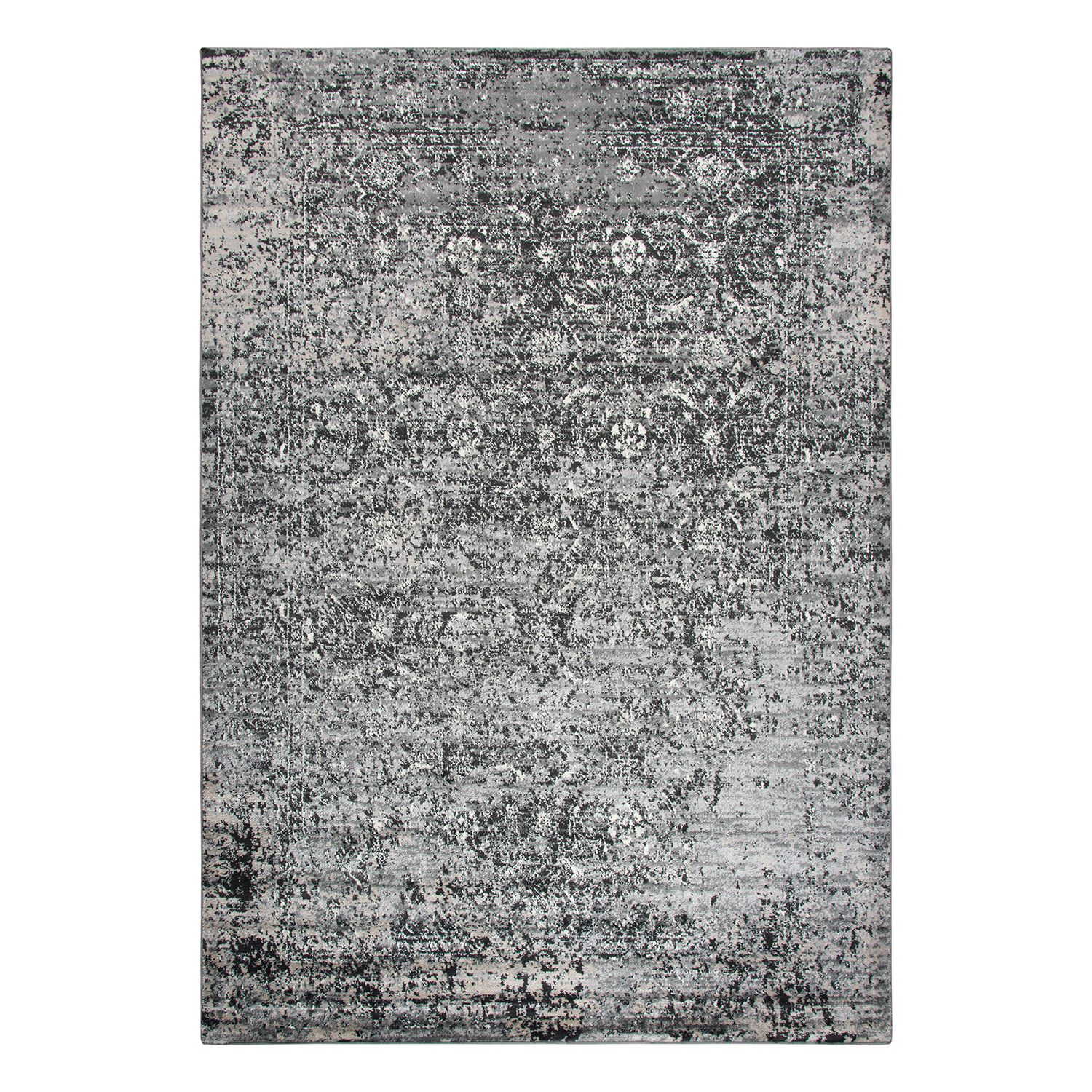 Black Natural Jute Wave Scallop Rug 2.5x4 Ft.