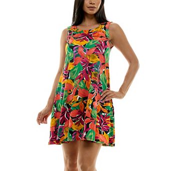 Women's Nina Leonard Floral Swing Dress