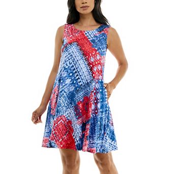 Women's Nina Leonard Floral Swing Dress