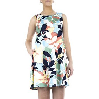 Women's Nina Leonard Floral Swing Dress