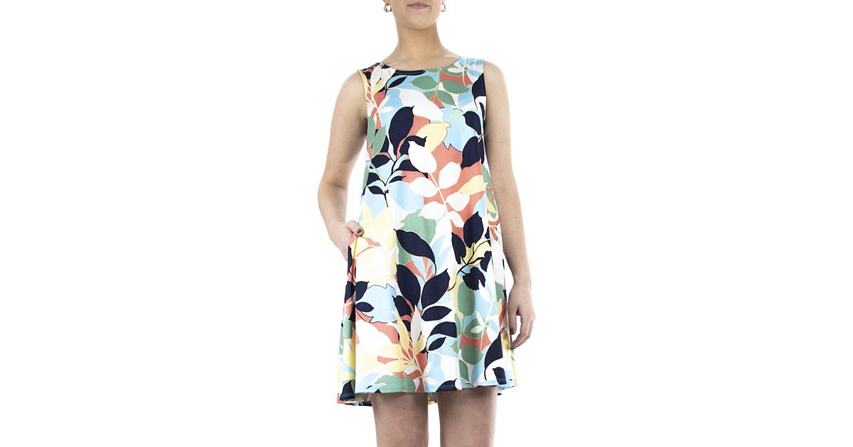 kohls blue floral dress Kohl's (SO) Blue Floral Skater Dress