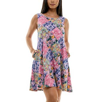 Women's Nina Leonard Floral Swing Dress