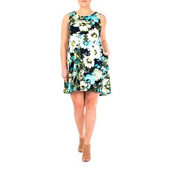 Women's Nina Leonard Floral Swing Dress