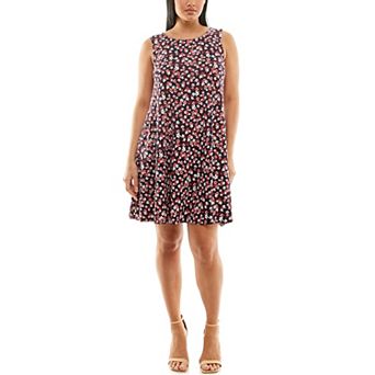 Women's Nina Leonard Floral Swing Dress