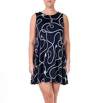Women's Nina Leonard Floral Swing Dress