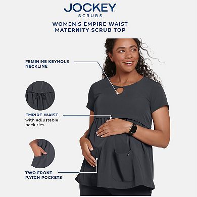 Maternity Jockey Scrubs Empire Waist Top 2461