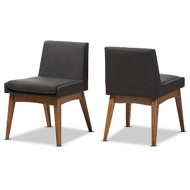 Baxton Studio Mid-Century Dining Chair 2-piece Set