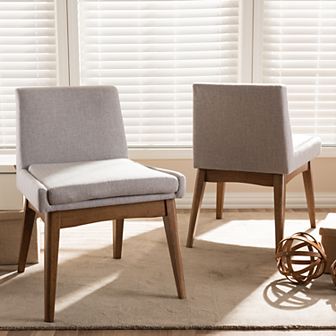 Baxton Studio Mid-Century Dining Chair 2 pc Set