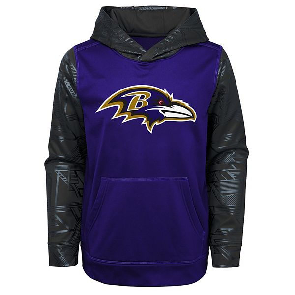 NFL Baltimore Ravens 8-20 Youth Sportsman Full Zip Fleece Hoodie