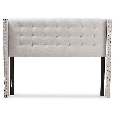 Baxton Studio Ginaro Tufted Upholstered Headboard 