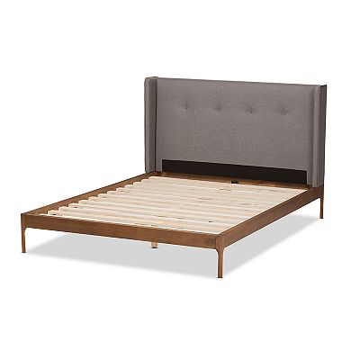 Baxton Studio Brooklyn Mid-Century Platform Bed