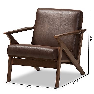 Baxton Studio Bianca Mid-Century Modern Arm Chair