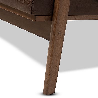 Baxton Studio Bianca Mid-Century Modern Loveseat