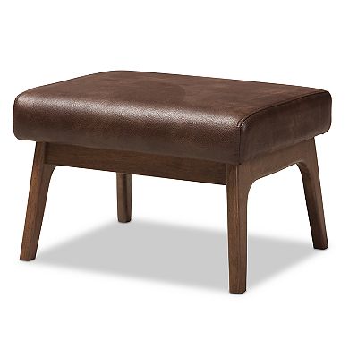 Baxton Studio Bianca Mid-Century Modern Ottoman