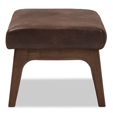 Baxton Studio Bianca Mid-Century Modern Ottoman