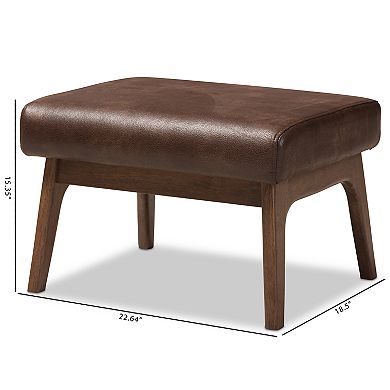 Baxton Studio Bianca Mid-Century Modern Ottoman