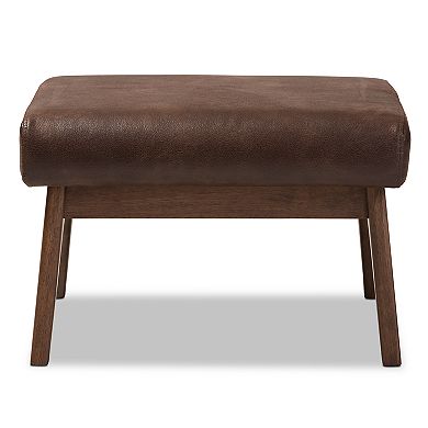 Baxton Studio Bianca Mid-Century Modern Ottoman