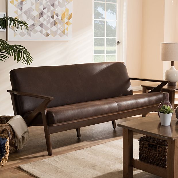 Baxton Studio Bianca Mid Century Modern Sofa