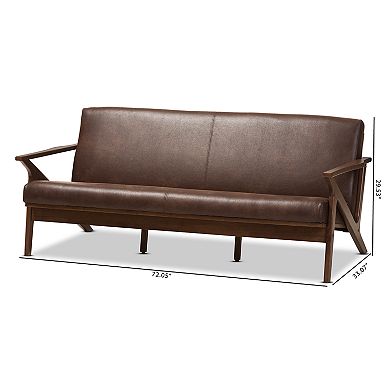 Baxton Studio Bianca Mid-Century Modern Sofa 