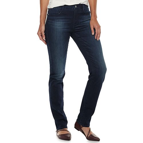 Women's Apt. 9® High-Waisted Straight-Leg Jeans