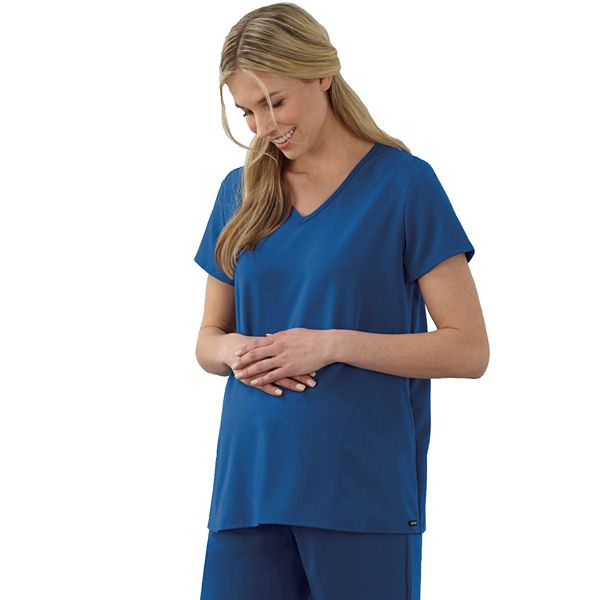 Maternity Jockey® Scrubs Pleat Back Top 2462