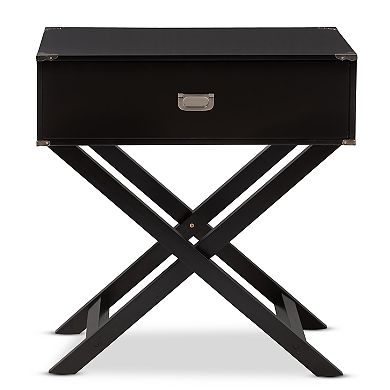 Baxton Studio Curtice Contemporary Nightstand 