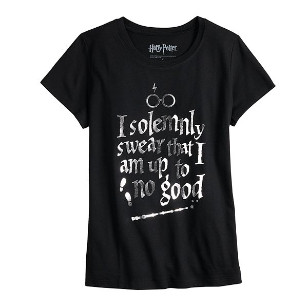 pave Distill Afslut Girls 7-16 & Plus Size Harry Potter "I Solemnly Swear" Graphic Tee