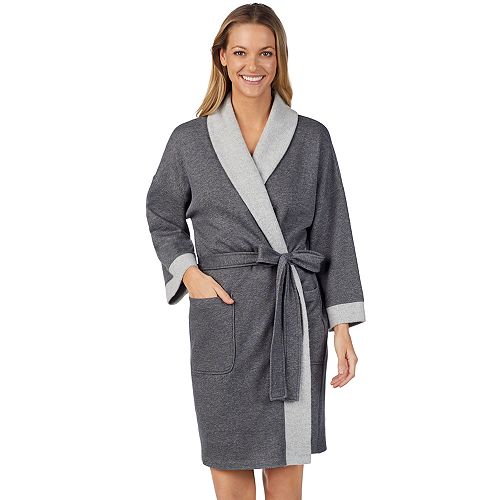 Download Women's Stan Herman French Terry Kimono Robe