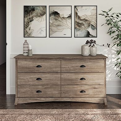 Prepac Salt Spring 6-Drawer Dresser