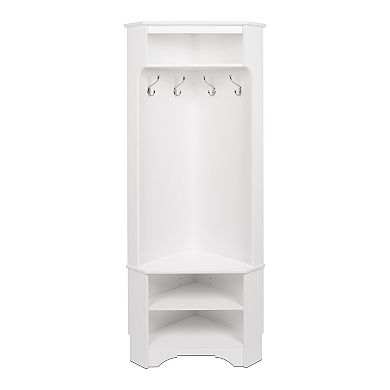 Prepac Entryway Hall Tree Storage Cabinet