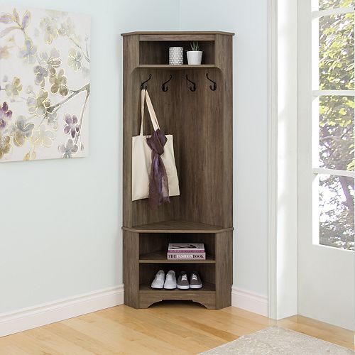 Prepac Entryway Hall Tree Storage