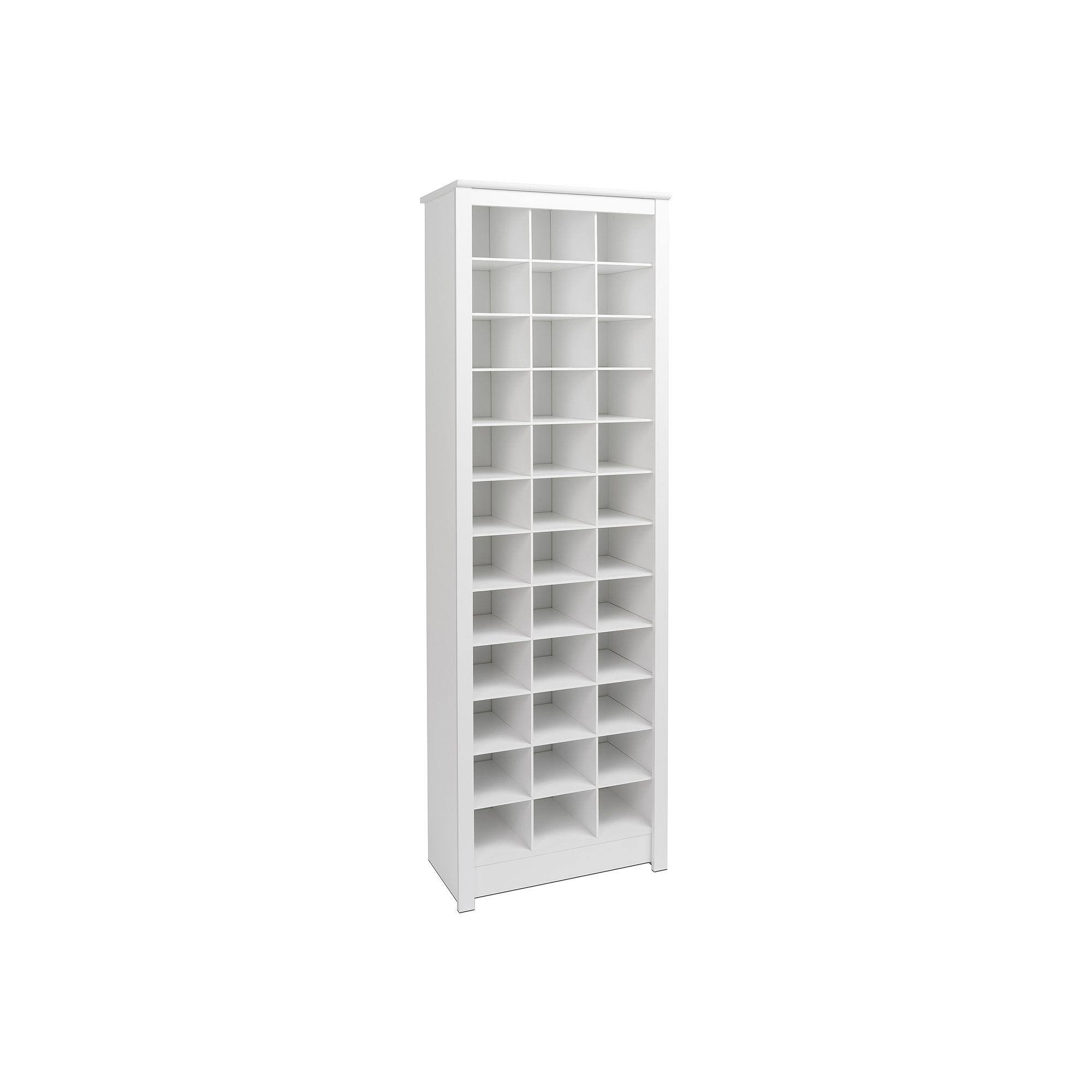 Prepac Tall Shoe Storage Cabinet, White